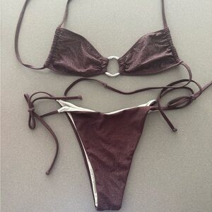 Elegant Maroon Bikini Set
